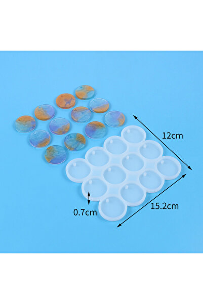 Choice 12 قطعة من المعلقات المستديرة أو البيضاوية، 8/12 قطعة، قالب سيليكون من...