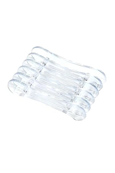 Choice حامل فرشاة طلاء أظافر شفاف قطعة واحدة، 5 أقسام، حامل أقلام طلاء أظافر،...