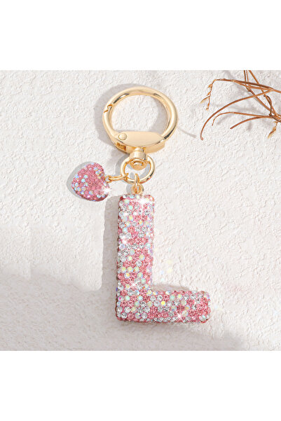 Choice L Initial Keychain for Women Girls,Bling Letter Key chain Initial with...