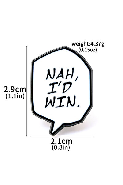 Choice X00640 دبوس طية صدر كلاسيكي مزين بالمينا، يحمل اقتباسات ملهمة للنساء و...