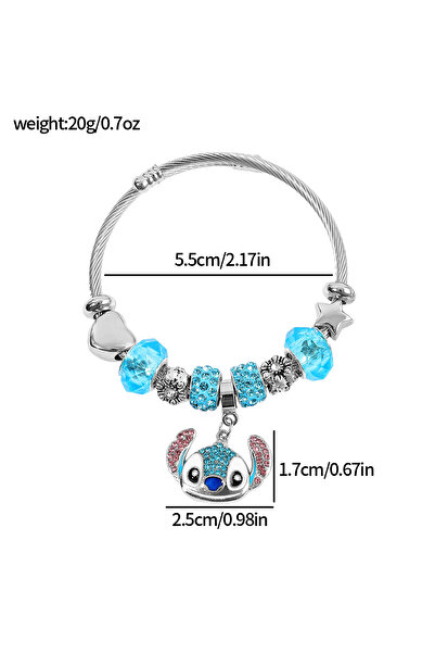 Miniso سوار ديزني ستيتش الكرتوني المرصع بأحجار الراين SL708، إكسسوارات أنيقة ...