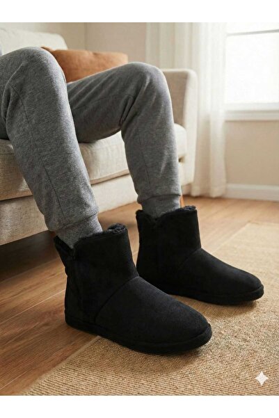 MODA ERKEK KIŞLIK EV BOTU DÜZ SÜET