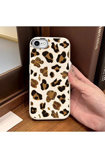 ucuc حافظة لهاتف iPhone 7/8/SE 2020 2022 متوافقة مع الجلد الأبيض ذات الملمس ا...