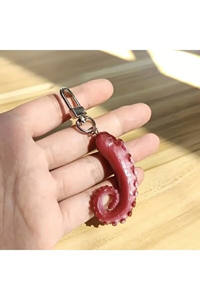 Choice PURPLE Creative Simulated Squid Keychain, Combining Trendiness and Fun