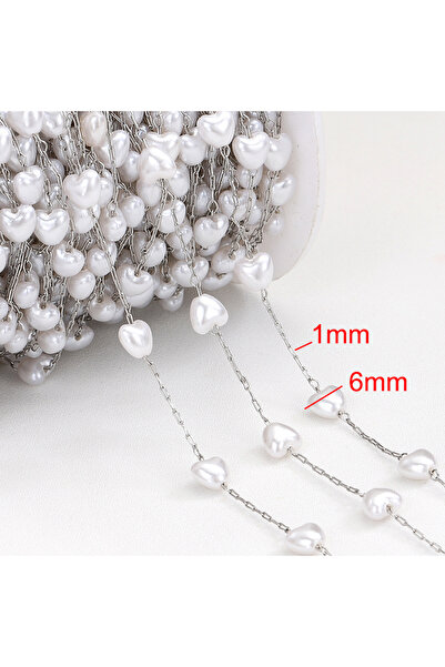 Choice سلاسل من خرز اللؤلؤ، بطول مترين من الفولاذ المقاوم للصدأ بلون C، ونصف ...