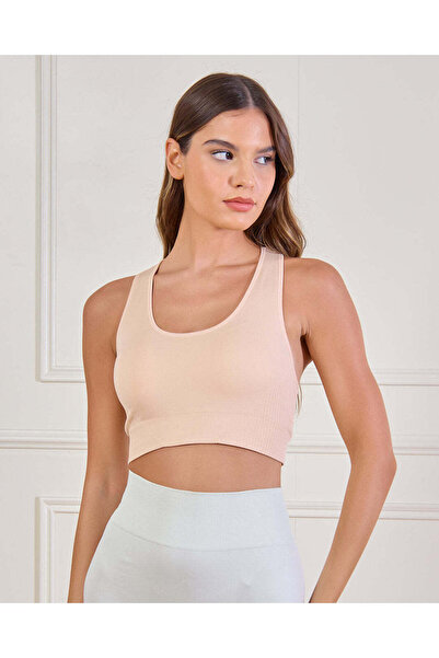 REDTAG حمالة صدر رياضية نسائية بلون المشمش السادة