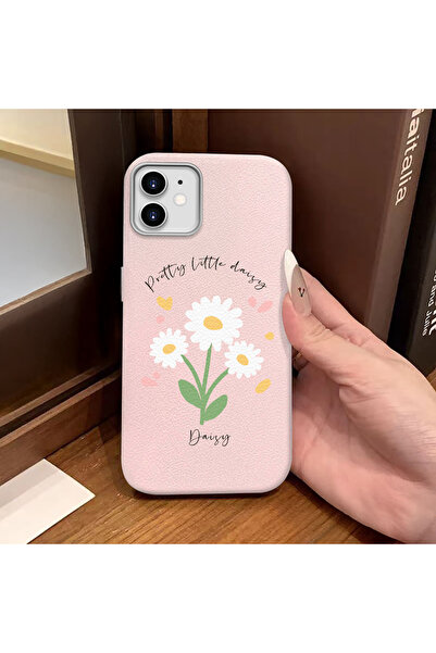 ucuc جراب سيليكون متوافق مع هاتف iPhone 12/12 Pro، مصنوع من الجلد الوردي، يحم...