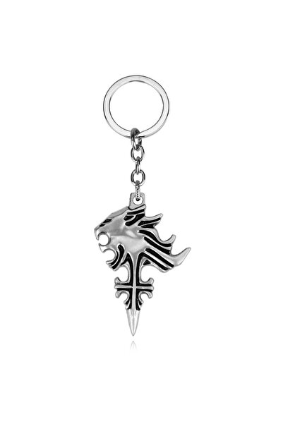 Miniso K213 Final Fantasy VIII Necklaces Sleeping Lion Heart Griever Squall Leonhart Lion Head Keychains Pe