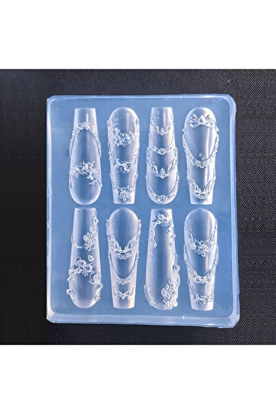 Choice قالب سيليكون ثلاثي الأبعاد لتزيين الأظافر، تصميمات زهور وأقواس وأجنحة،...