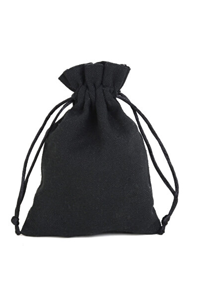 Choice 10 أكياس تخزين من القطن الطبيعي باللونين الأسود والأبيض، مقاس 13×18 سم، متوفرة بأحجام 8×10 و10×14 و12×15 و13×18 سم، مناسبة لحفلات الزفاف وأعياد الميلاد.