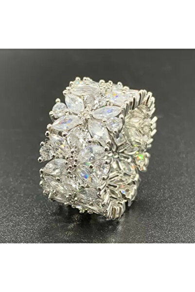 Choice خاتم زهور فاخر بتصميم جمالي من Huitan، رقم الموديل 7 T0666، مجوهرات نس...