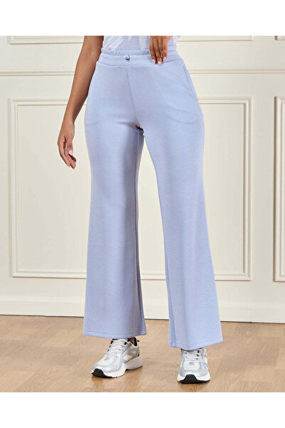 REDTAG Women Blue Fit And Flare Active Pant