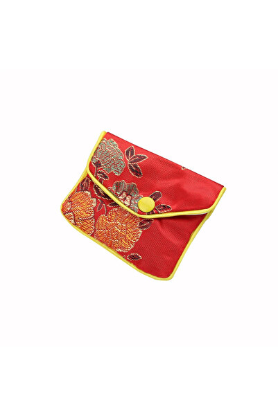 Choice 6x8cm Red 5pcs Silk Purse Pouch Small Jewellery Gift Bag Jewelry Case ...