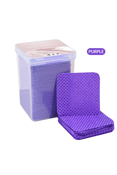 Choice 200 قطعة بنفسجي، 200 قطعة/علبة، جل مزيل طلاء الأظافر خالٍ من الوبر، من...