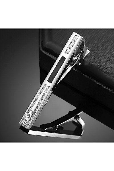 Choice silver New Gold Silver Color Rhinestone Copper Tie Clip Business Party Wedding Jewelry Accessories F