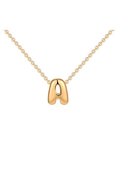 Choice قلادة لطيفة بحرف إنجليزي أولي، مطلية بالذهب عيار 18 قيراطًا، طولها 55 ...