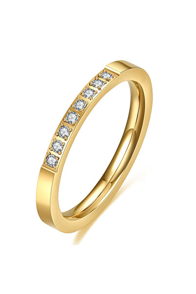 Choice 9 CG1015G Full Small CZ Zircon Channel Setting Stainless Steel Engagem...