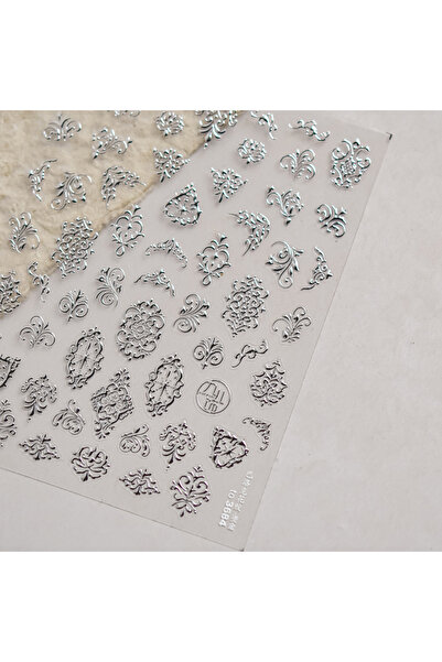 NAILFYOU TO3684S Baroque Pattern Hot Stamping Geometric Totem Flower Retro Star Noble Self Adhesive 5D Nail A