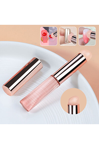 Choice فرشاة سيليكون وردية اللون رقم 02 لتزيين الأظافر، قابلة لإعادة الاستخدا...