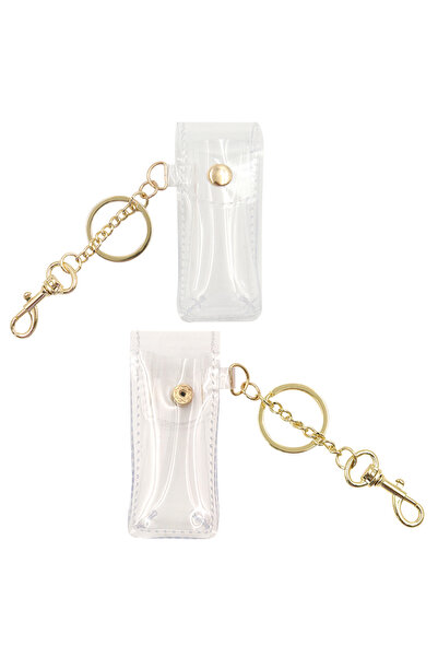 Choice 2pcs Fashion Lipstick Keychain Holder Lipstick Case Holder Lip Balm Ho...