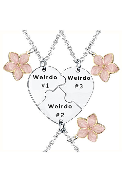 Choice 3 Crystal Charm Weirdo 1 Weirdo 2 Weirdo 3 Broken Heart Pendant Neckla...