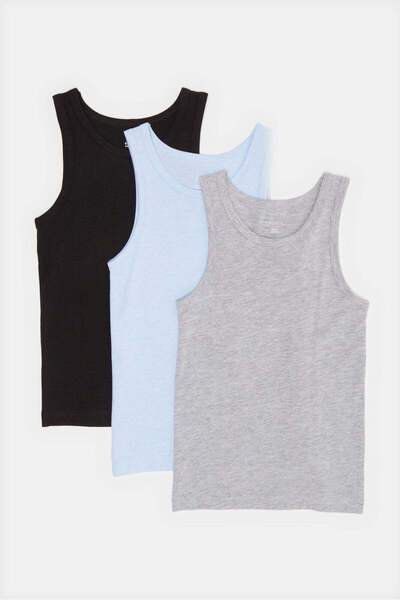 REDTAG Boys Assorted Vest Set (Pack of 3)