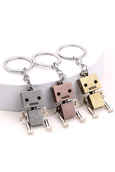 Choice سلسلة مفاتيح روبوت متحركة إبداعية مكونة من 3 قطع، طولها 10 سم، بتصميم ...