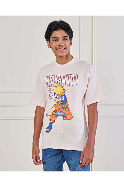 REDTAG Senior Boys Short Sleev Naruton T-Shirt