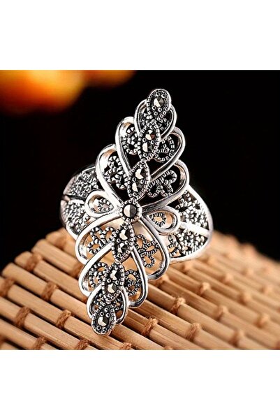 Choice ZF00183-1 resizable Retro Fashionable Palace Style Hollowed Out Petal Rings for Women's Adjustable R