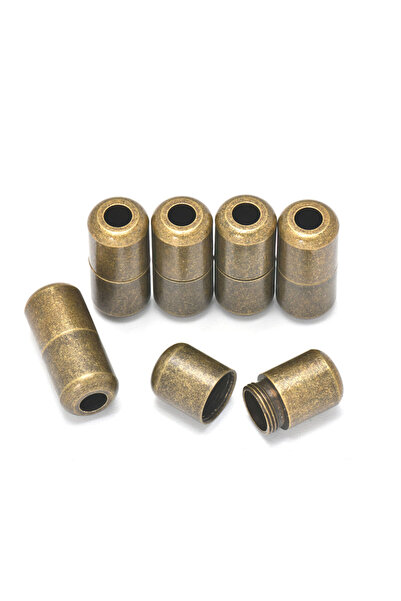 Choice مشابك نحاسية عتيقة من البرونز، مقاس الفتحة 3.6 مم، 6 قطع، أغطية طرفية ...