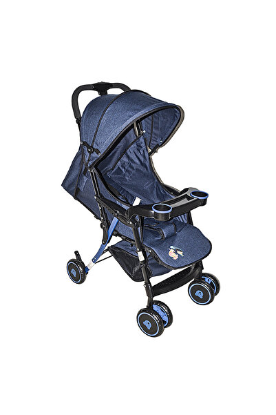 Kiko COMFORTABLE STROLLER 6 WHEELS ( 0 M+ ) Blue