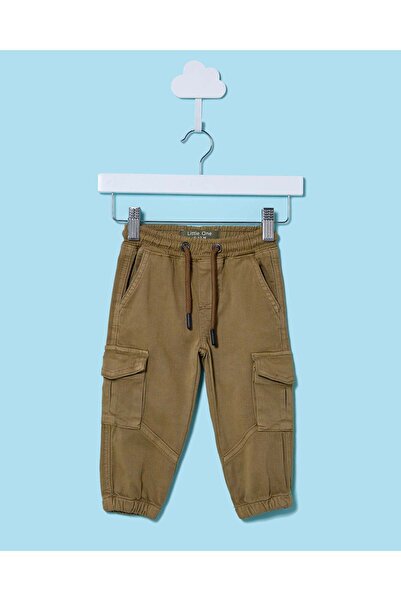 REDTAG Infant Boys Brown Trousers With Cargo Pocket