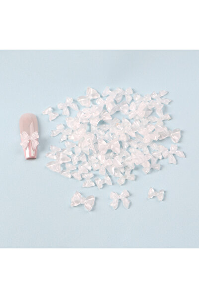 Choice 50 قطعة من شرائط الفيونكات البيضاء ثلاثية الأبعاد المختلطة، مصنوعة من ...