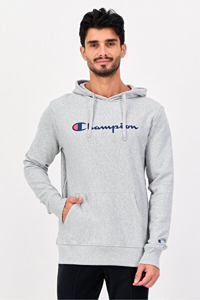 Champion Men Sportswear Fit Long Sleeve Outdoor Hoodie, Grey