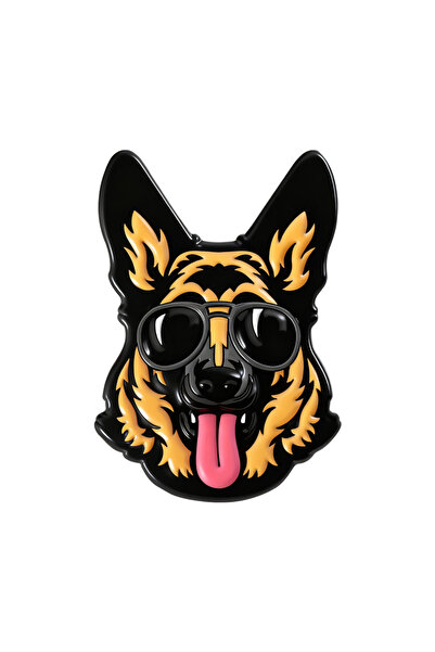 Choice دبابيس مينا للكلاب الرائعة QHXZ5422، بروشات على شكل كلاب الراعي الألما...