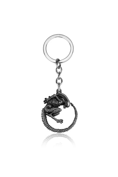 Miniso K062-silver Movie Restore Scene Aliens Predator AVP Keychain Alien Que...
