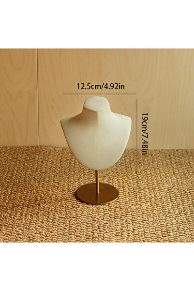 Choice حامل عرض فاخر للقلائد، نموذج بورتريه، نافذة عرض مجوهرات خشبية، رف عرض ...