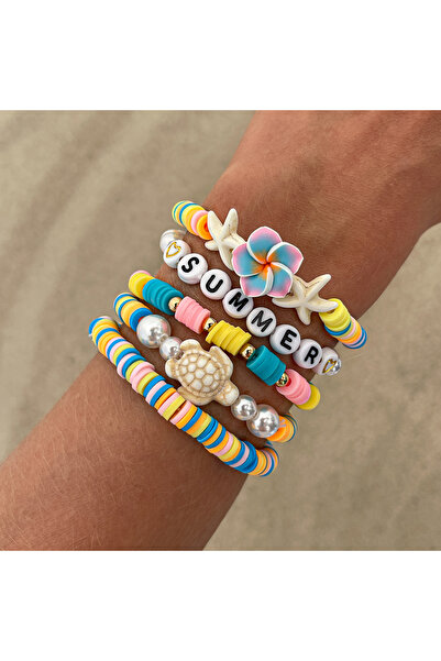 choice2 X00K1H305960 Ingemark 5Pcs/Set Romantic Tiny Flower Plastic Turtles C...