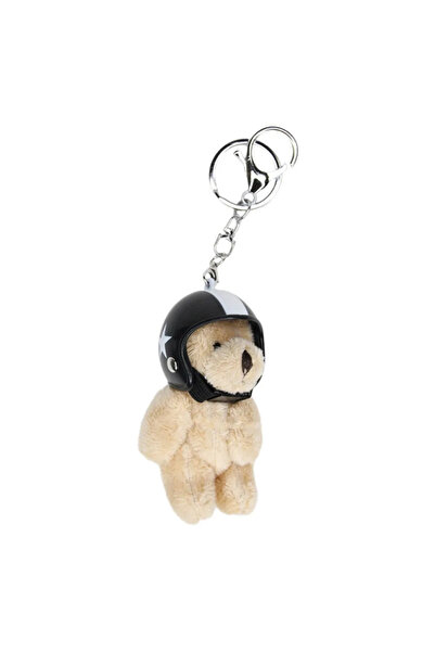 Choice 05 Creative Motorcycle Helmet Bear Keychain Cute Plush Doll Backpack D...