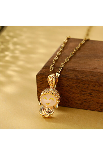 Choice lip chain New In Cute Lucky Little Maitreya Buddha Pendant Women Neckl...