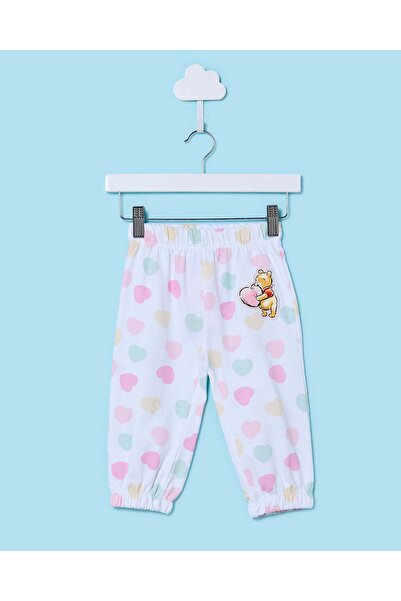 REDTAG Infant Girls White Winnie The Pooh Active Pants