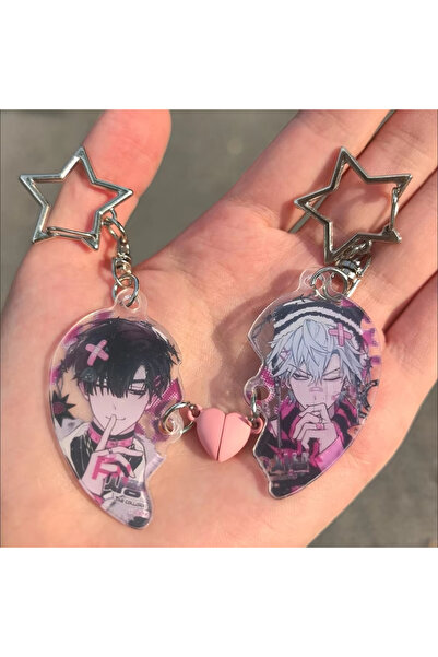 Miniso سلسلة مفاتيح كرتونية لشخصيتي إيفان وتيل من فيلم Alien Stage، مصنوعة من...