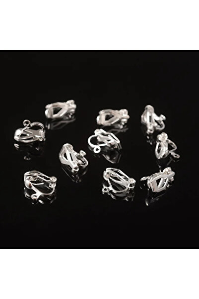 Choice 20Pcs Silver plated 20 Pieces Clip-on Earring Converter Earring Findin...