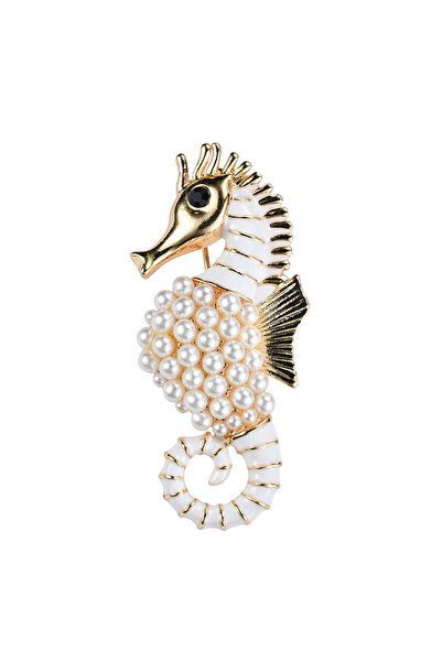 Choice H5-6-2549 بروش جديد على شكل حصان بحر مرصع بالألماس، أوروبي وأمريكي، قا...