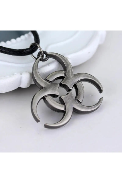 Choice Black Zinc Plated Residents Evils Pendant Necklace for Men Women Corporation Symbol Chain Necklace F