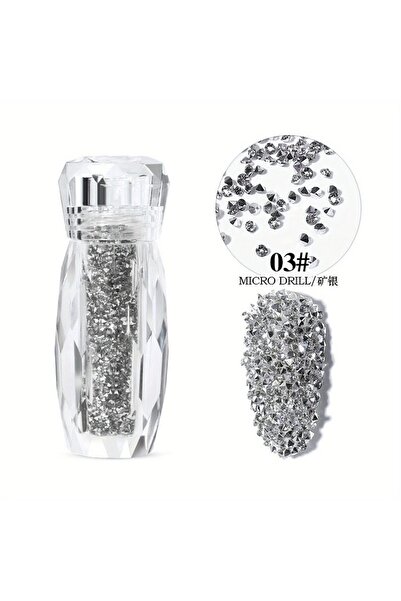 Choice Silver-03 Sparkling Caviar Bead Rhinestones Set - 3D Nail Art Crystal ...