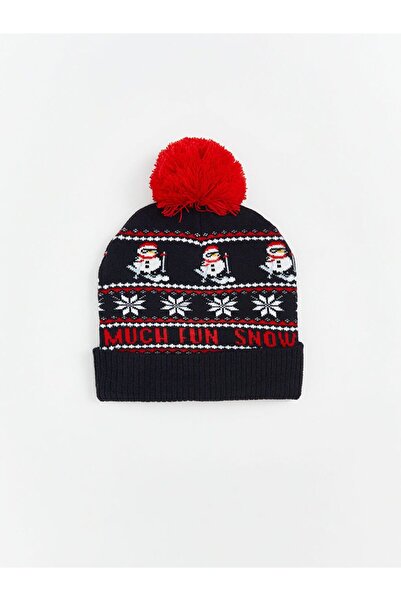 LC Waikiki New Year's Themed Men's Knitwear Beret