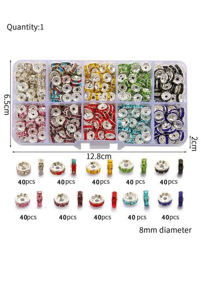 Choice4 النمط 5، 30 قطعة، 12 مم، خرز كريستال دائري متعدد الألوان بحواف مموجة ...