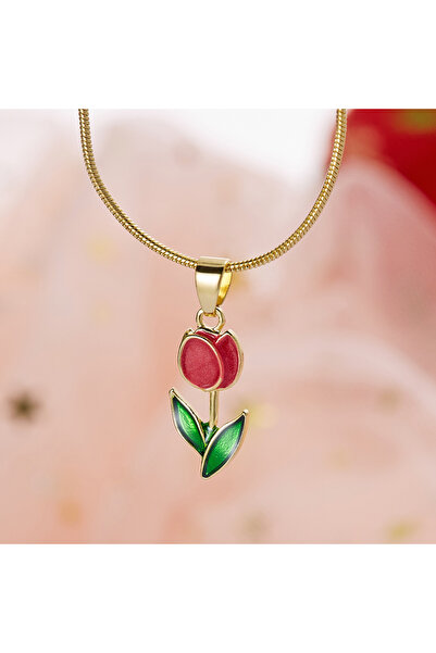 Choice NC23Y0317-3 French Vintage Elegant Tulip Flower Bracelet Fashion Aesthetics Enamel Sweet Flower Char