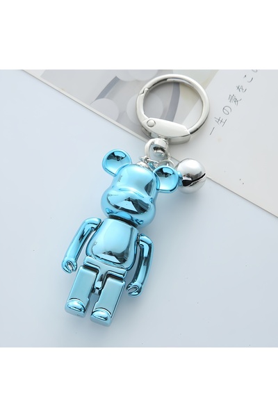 Choice Blue Cartoon Smooth Violent Bear Key Chain Ring Car Bag Key Pendant Cr...